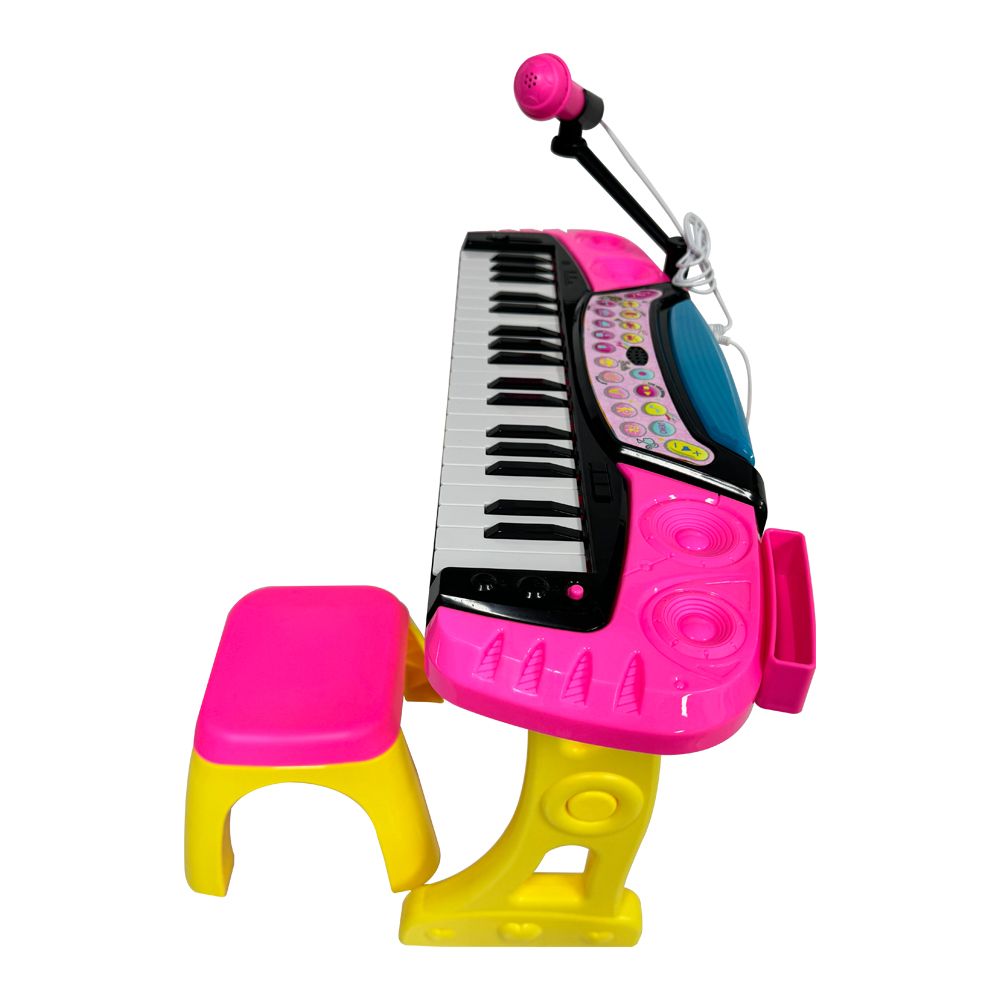 Barbie Teclado com Microfone e Banquinho - Fun Divirta-se - Imagem 4