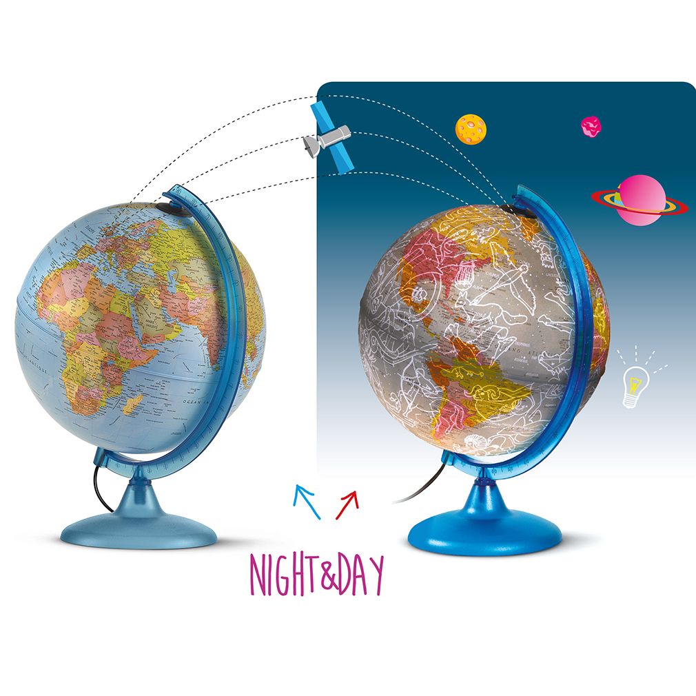 Globo Terrestre Luminoso Night Day 25cm - Tecnodidattica - Imagem 2