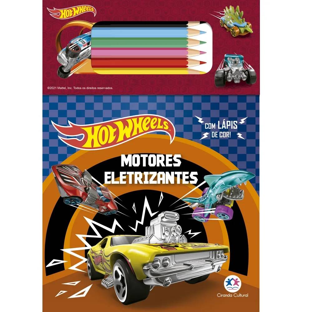 Kit Hot Wheels 3 Livros Para Colorir - Ciranda Cultural - Imagem 3