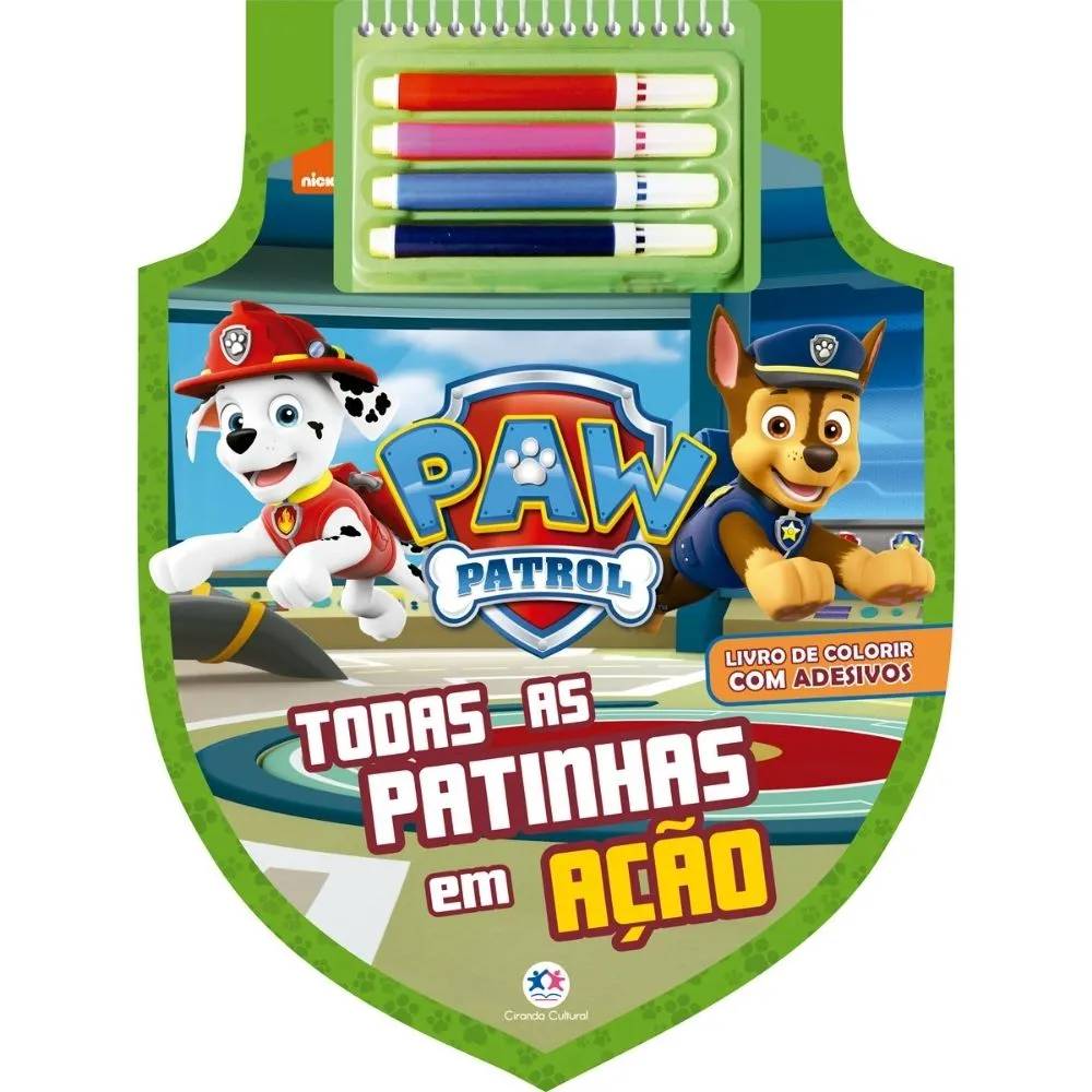 Kit Patrulha Canina 3 Livros Para Pintar - Ciranda Cultural - Imagem 3