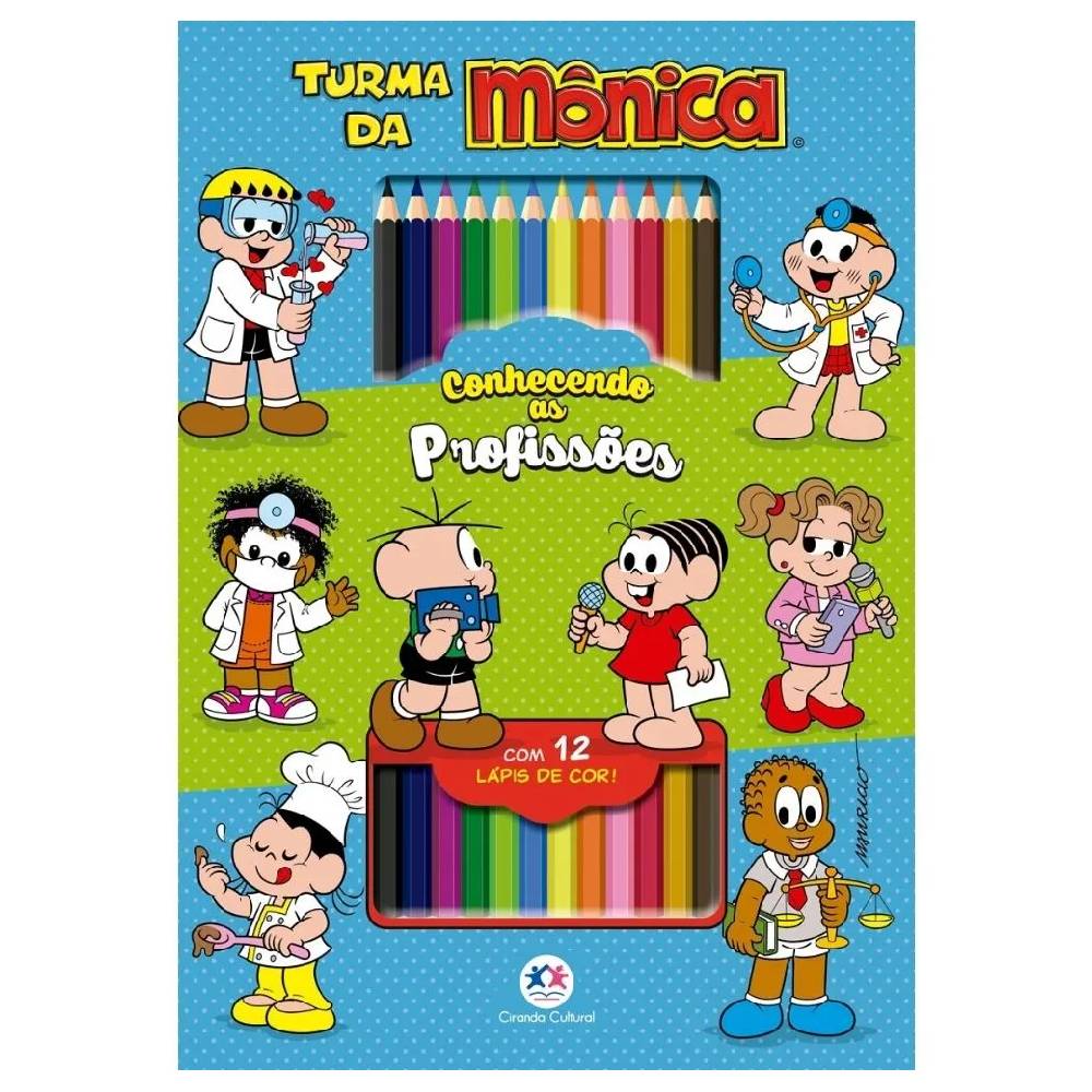 Kit Turma da Mônica 3 Livros Para Colorir - Ciranda Cultural - Imagem 2