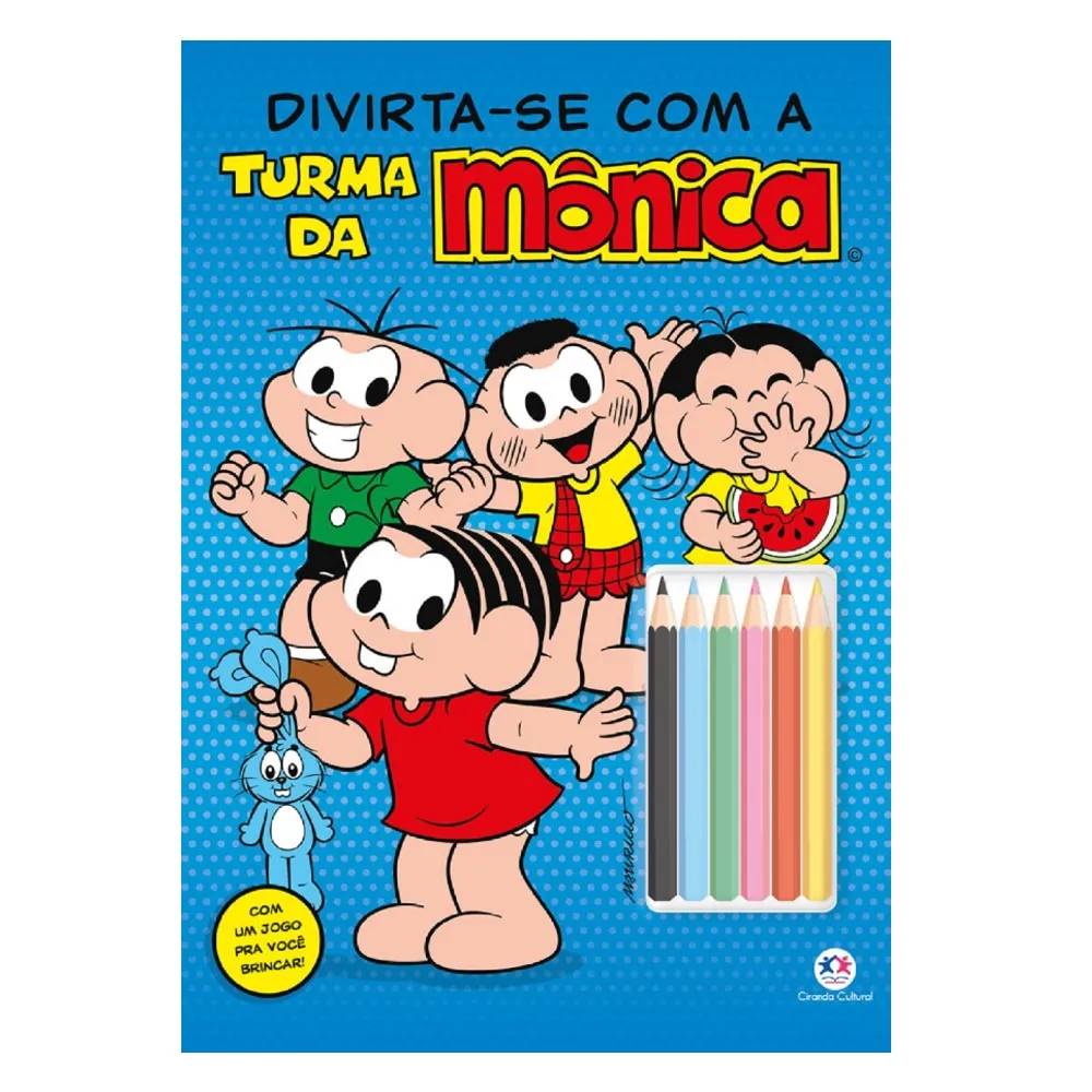 Kit Turma da Mônica 3 Livros Para Colorir - Ciranda Cultural - Imagem 3