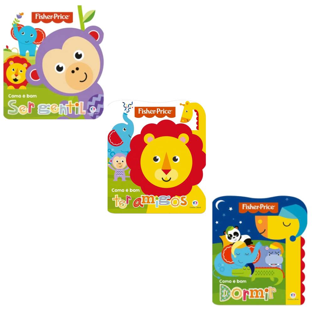 Kit Fisher-Price 3 Livros Como é Bom - Ciranda Cultural