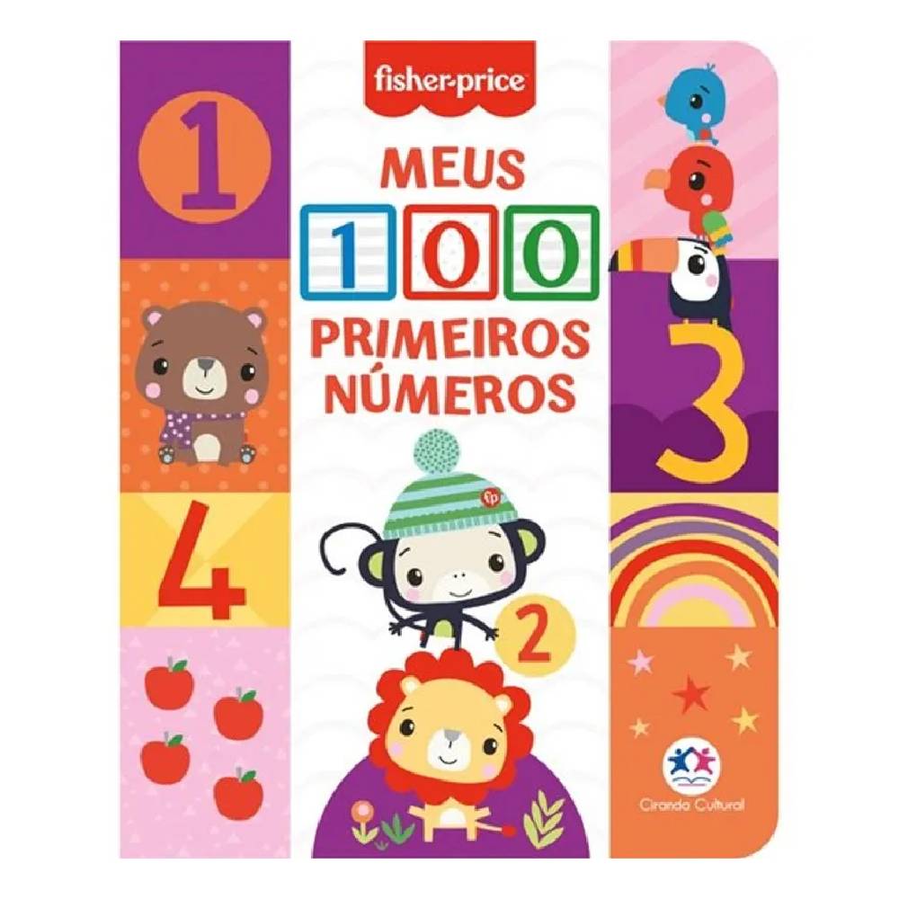 Kit Fisher-Price 3 Livros Meus 100 Primeiros - Ciranda Cultural - Imagem 3
